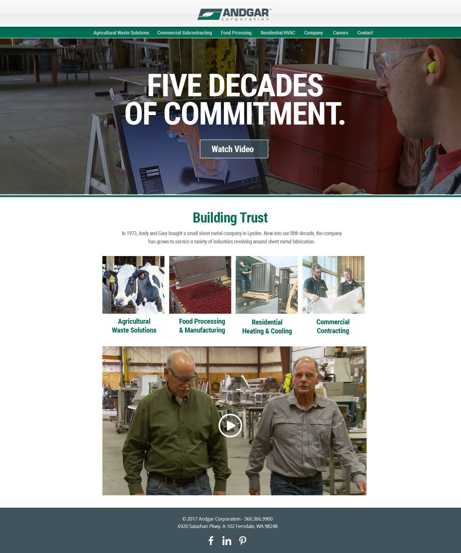 We build the new Andgar HVAC website as part of an overall rebrand and repositioning campaign.