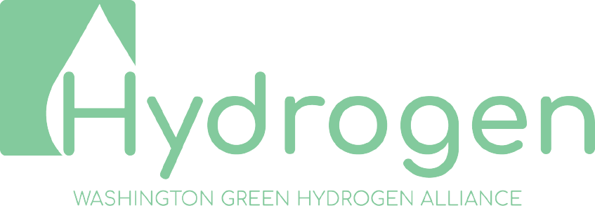 Logo for Washington Green Hydrogen Alliance in green.