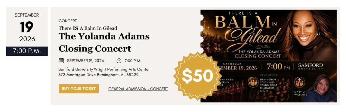 Yolanda Adams Concert There is a balm in gilead