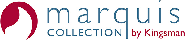 Marquis Collection by Kingsman logo in red and gray text on a white background