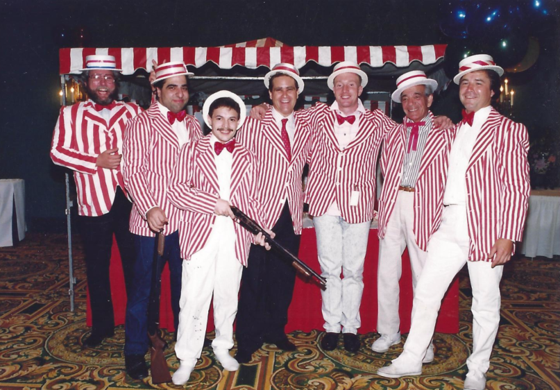 Carnival entertainers in costume