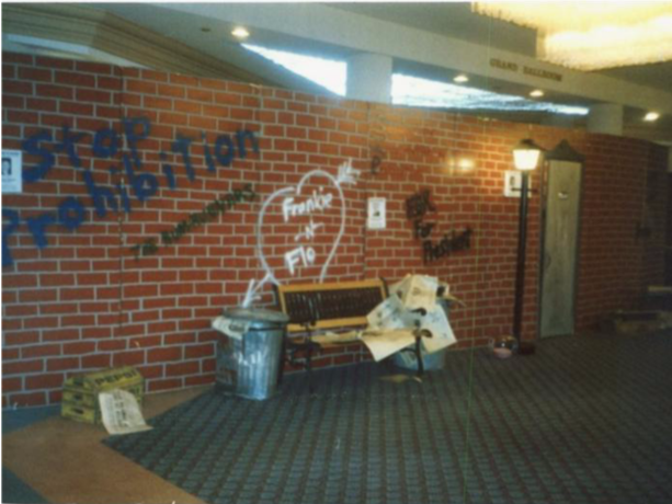 Speakeasy alley way entrance 