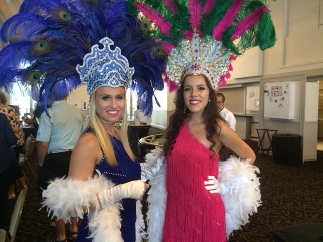 showgirls in costume