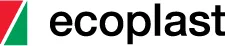 das ecoplast-Logo ist rot und grün und steht auf weißem Hintergrund .