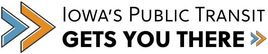 Iowa's Public Transit Gets You There Campaign Logo