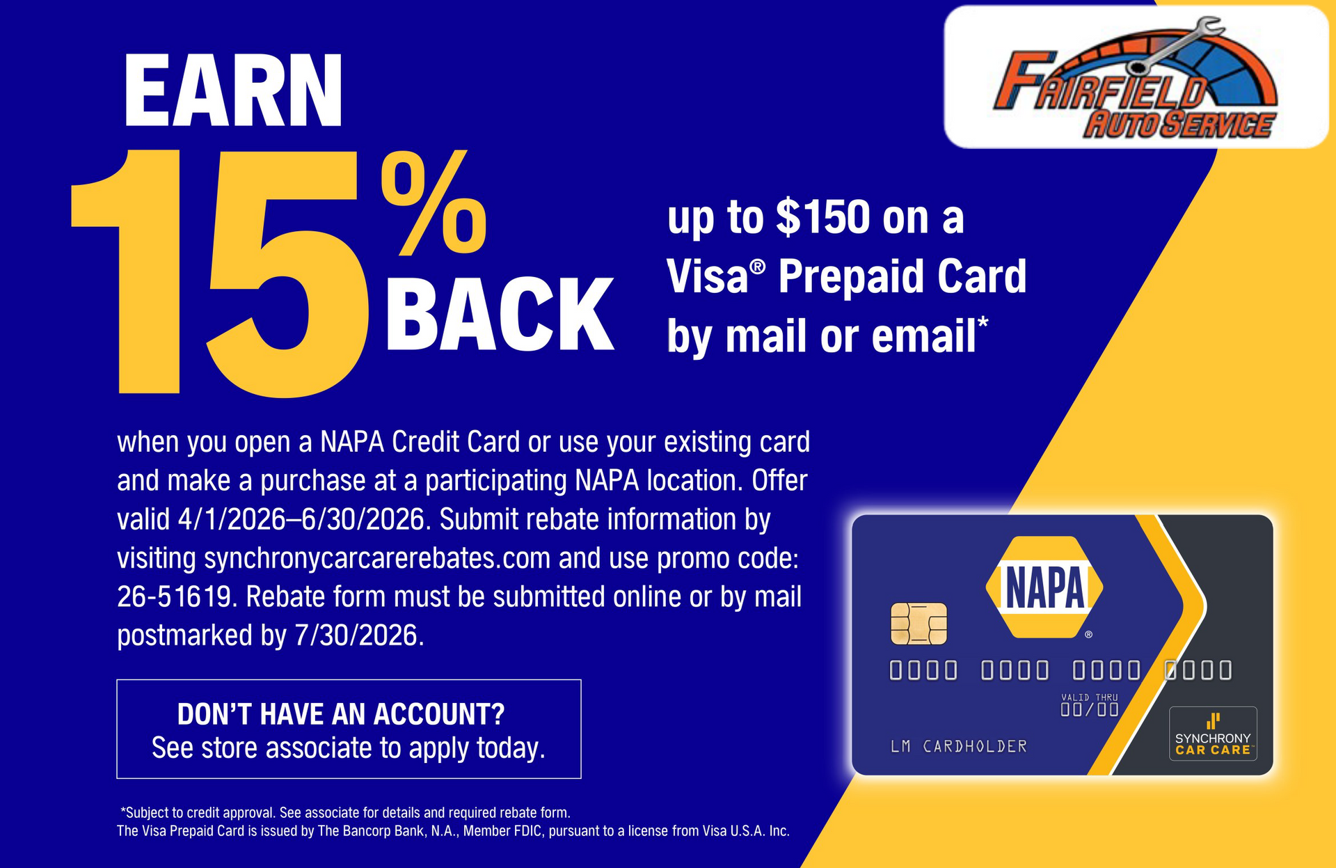 special offer | Fairfield Auto Service