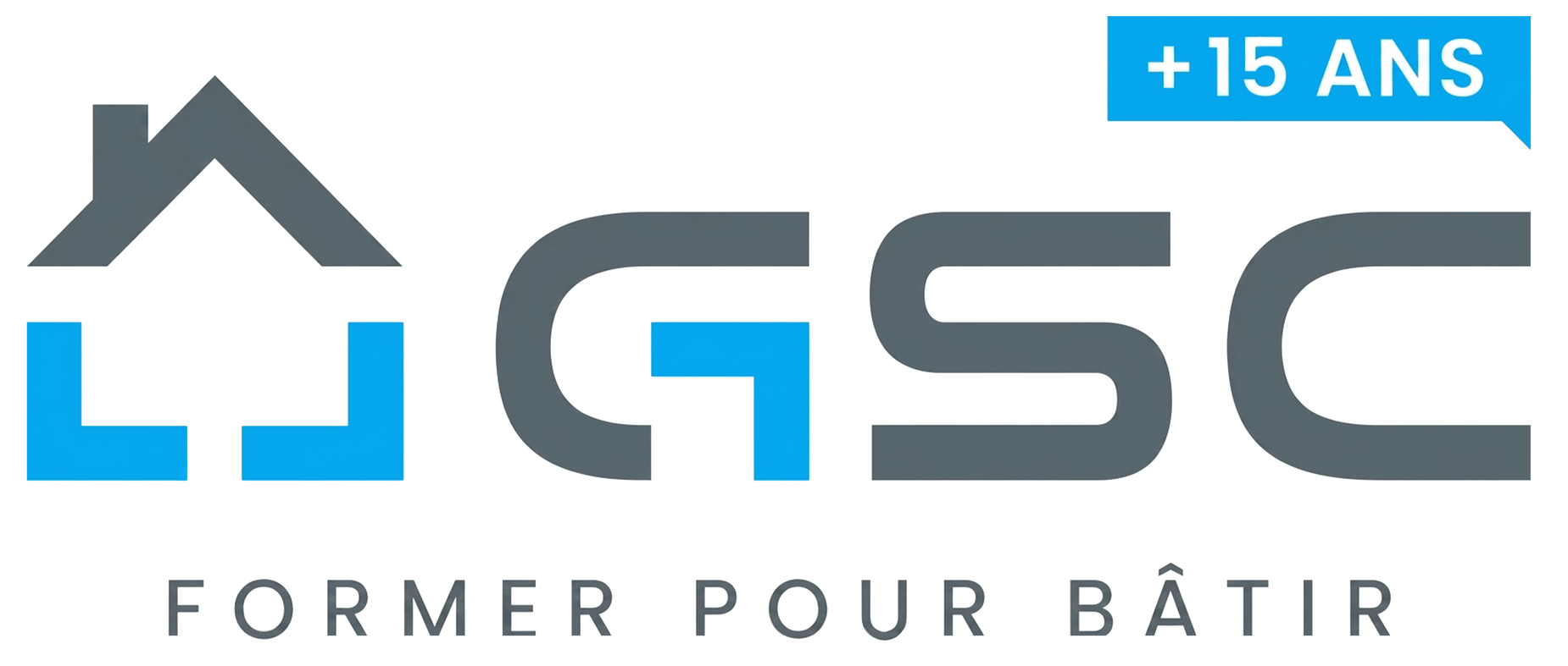 Un logo pour une entreprise appelée lgsc anciennement pour batir