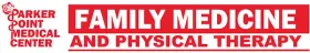 Parker Point Medical Center logo with “Family Medicine and Physical Therapy” in red and white