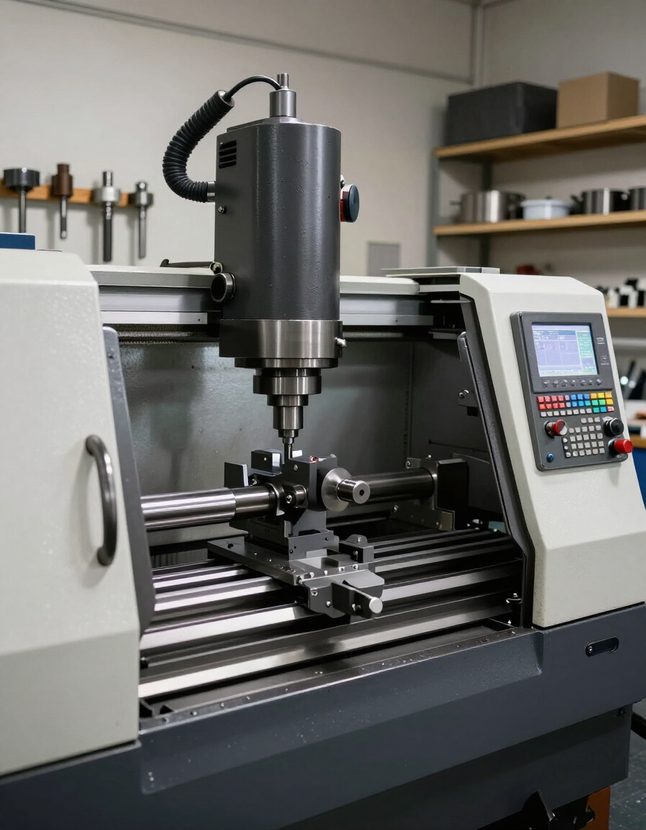 Centro di lavoro CNC con pannello di controllo