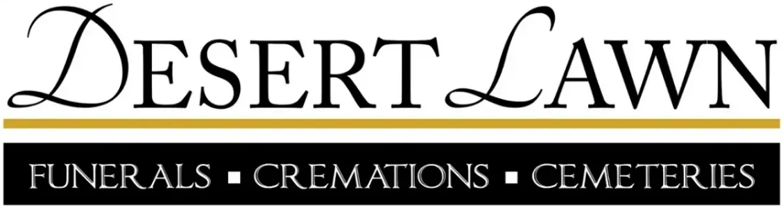 Desert Lawn logo with text 