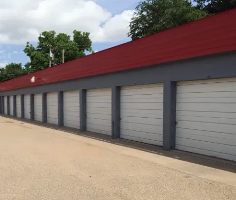 Drive-up storage units at Monterey Self Storage in Lubbock, TX