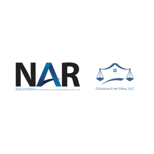 NAR Solutions logo beside Graham Law Firm, LLC logo on a white background