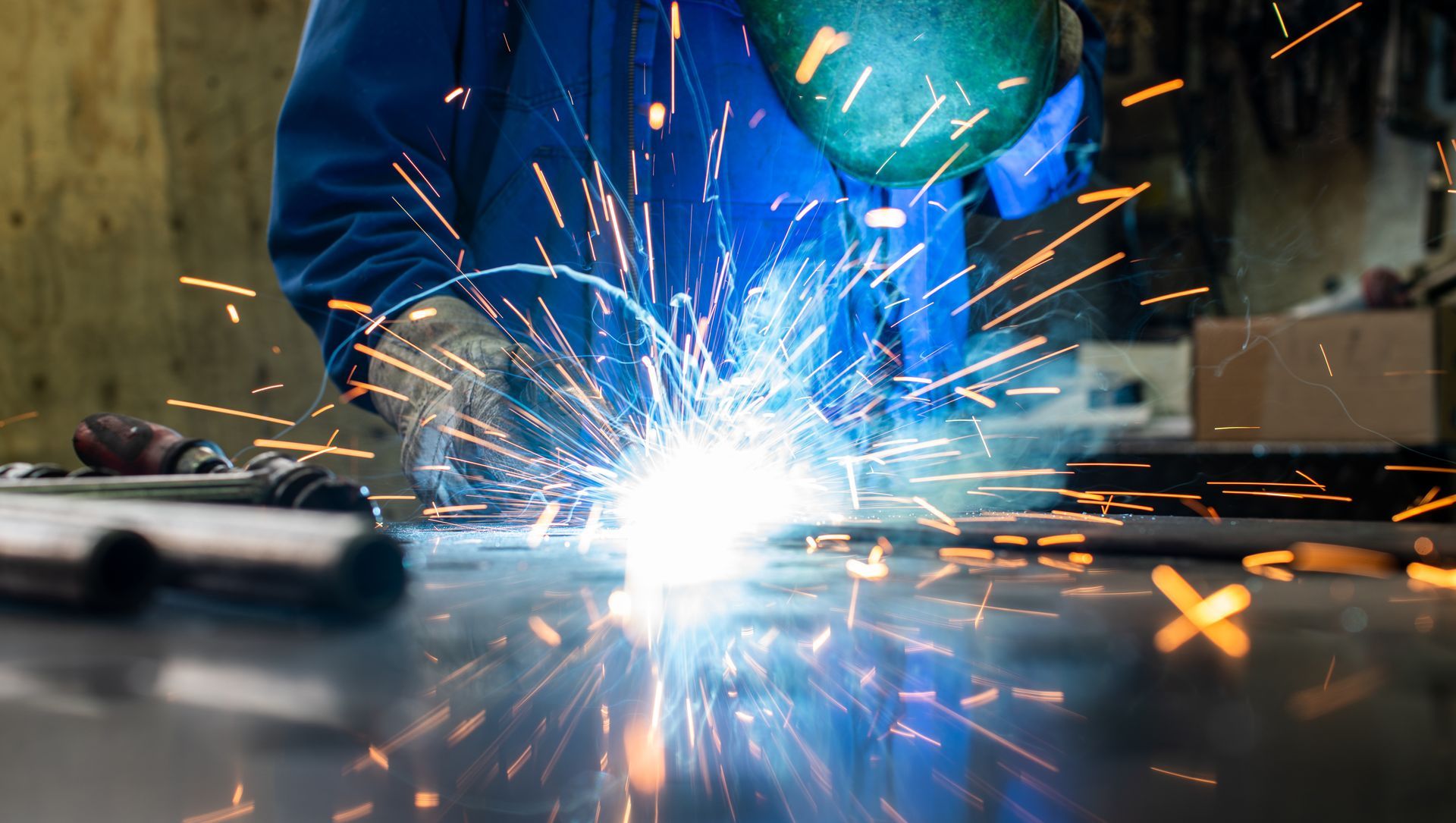 Man doing welding