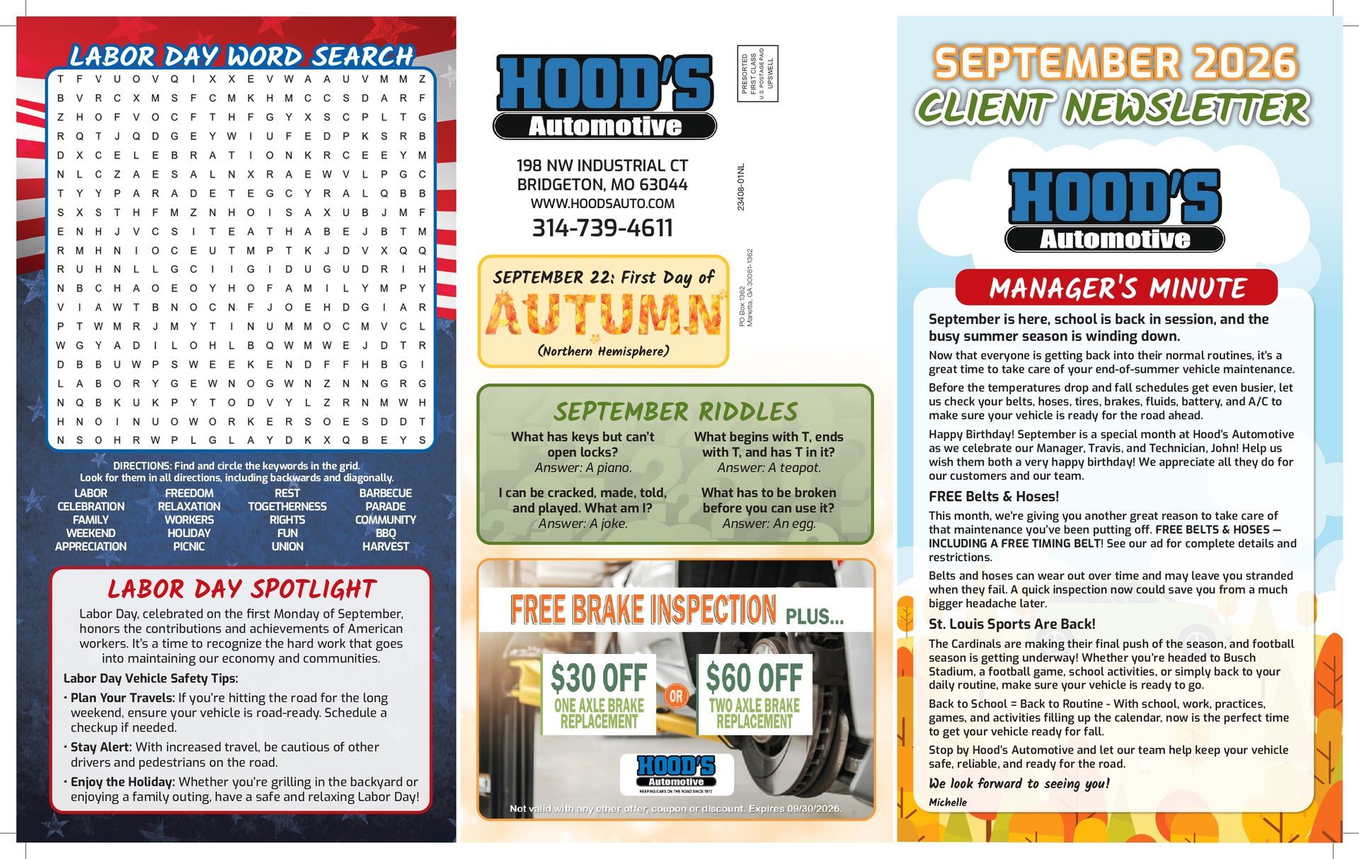 March 2026 Newsletter | Hood's Automotive