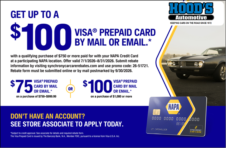 March Savings Special | Hood's Automotive