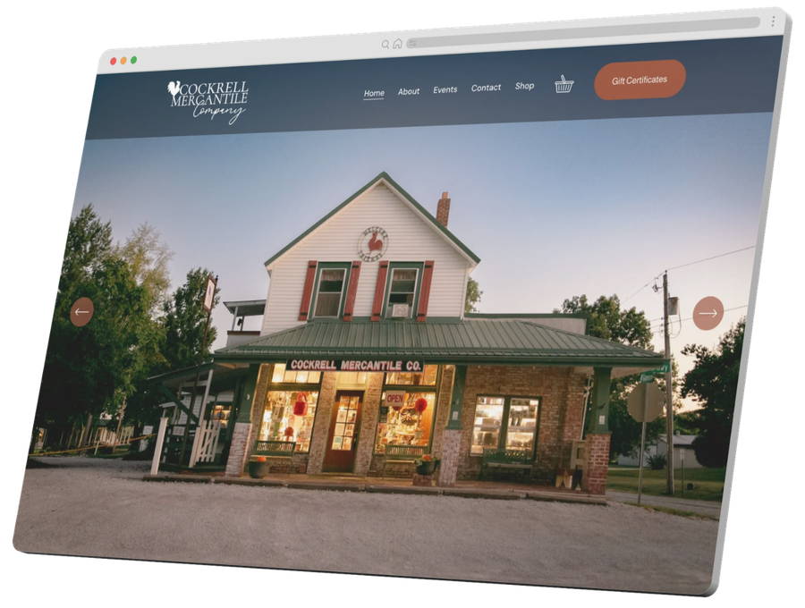 Website hero for dumpster rentals in Kansas City, MO with a dumpster yard background and red call-to-action buttons