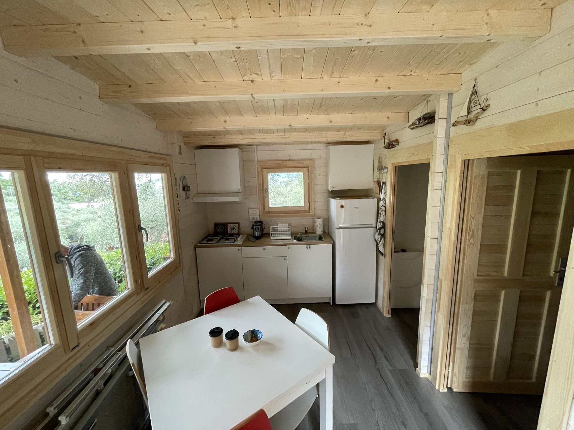 bungalow in legno arredato