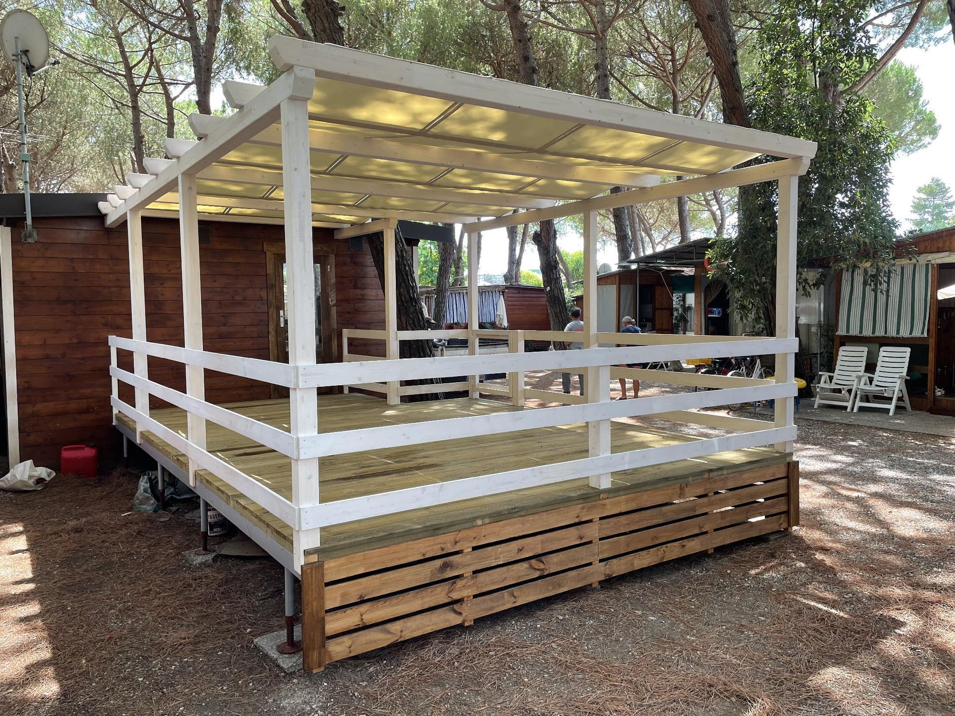 portico in legno