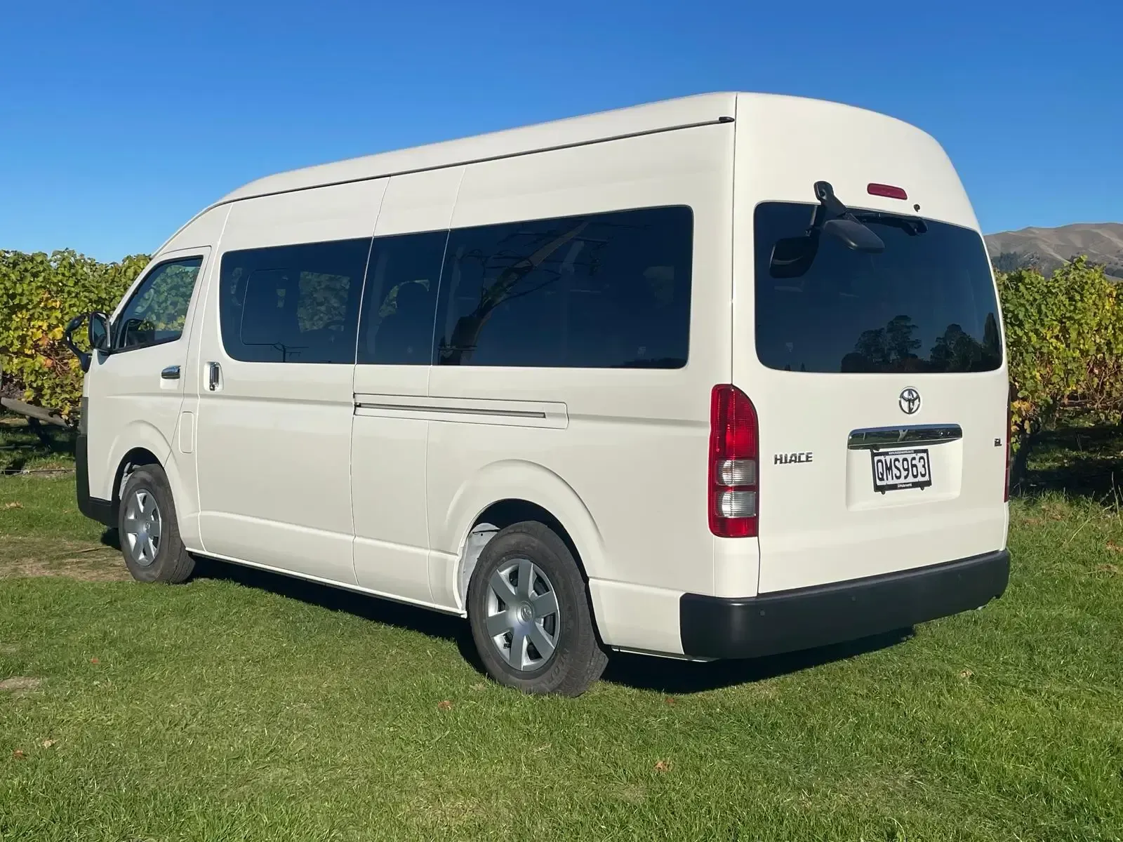 Hi-Ace Minibus Rental Vehicle from Motorworld Rentals in Blenheim Marlborough New Zealand