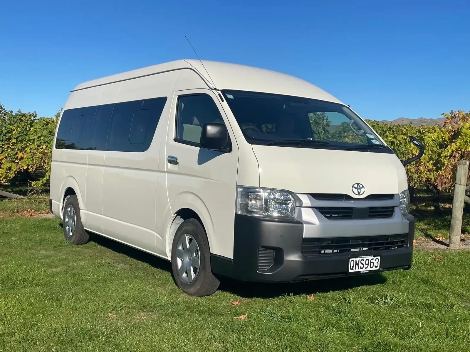 Long Term Hire - Hi-Ace Minibus Rental Vehicle from Motorworld Rentals in Blenheim Marlborough New Zealand