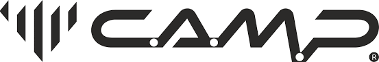 Logo CAMP avec des lignes stylisées.