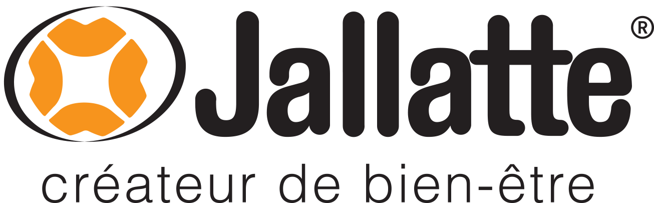 Jallatte logo with an orange and white circular design. 
