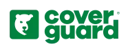 Logo de Coverguard : icône d’ours vert dans un carré vert, suivie de « cover guard » en texte vert.