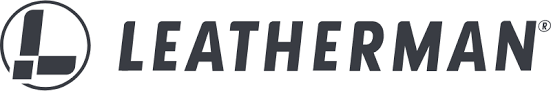 Logo Leatherman : un « L » gris à l’intérieur d’un cercle, avec le texte gris « LEATHERMAN » et le symbole de marque déposée.