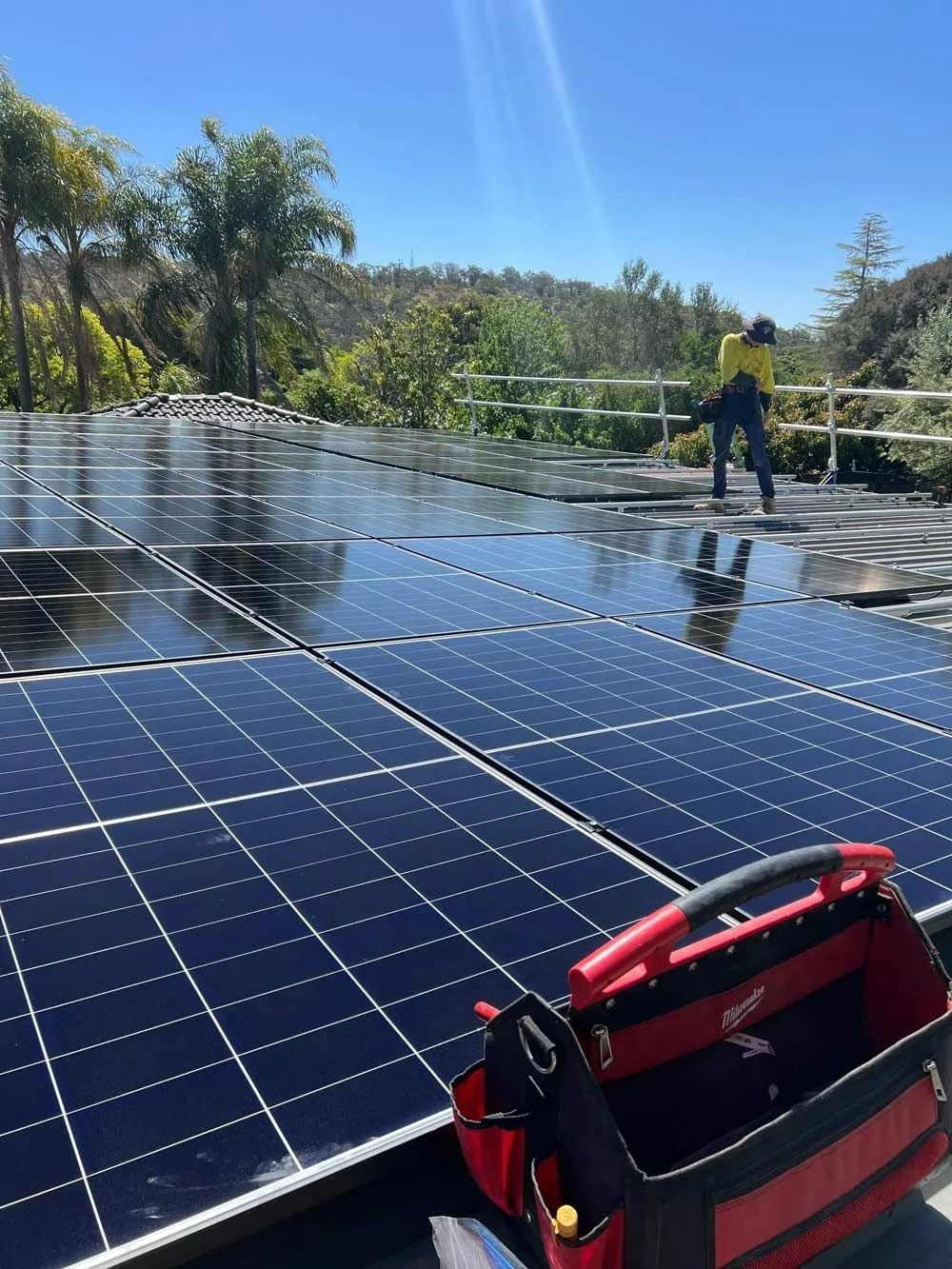 Solar Panels on a Roof — Des Mullins Electrical & Solar in Wagga Wagga, NSW