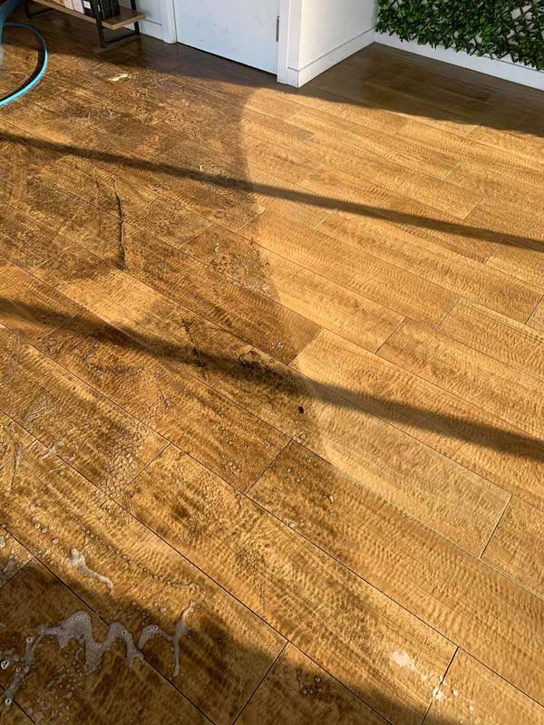 clean timber floor