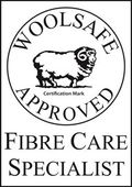 woolsafe approved fibre care specialist logo