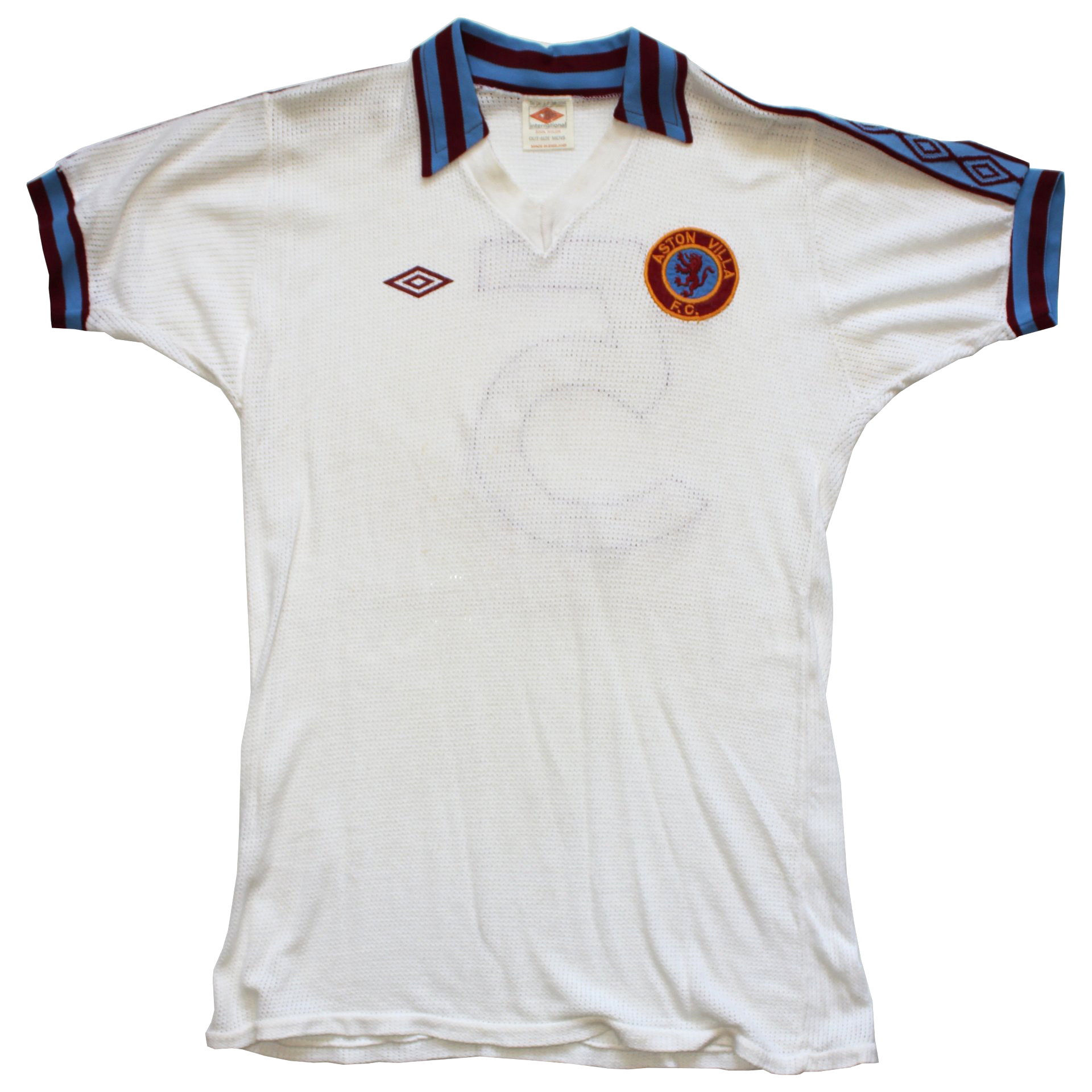 1978 Aston Villa Match Worn Away Shirt v Barcelona