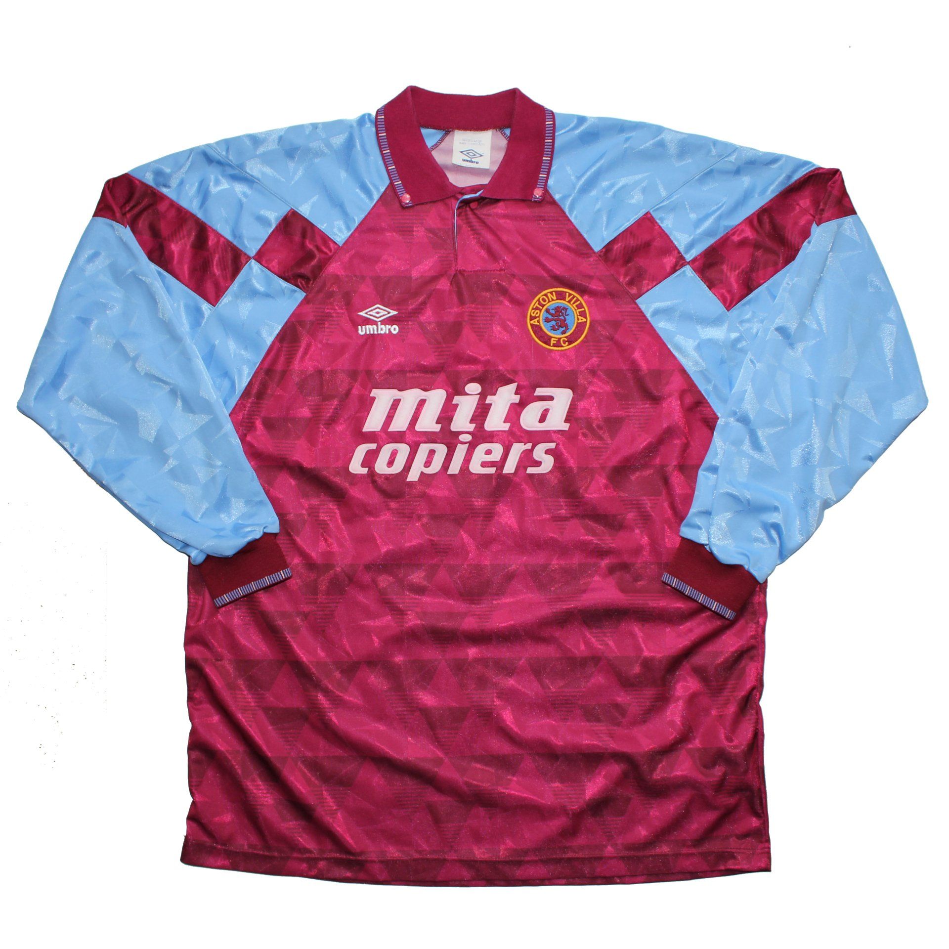 1990-91 Aston Villa UEFA Cup Match Shirt