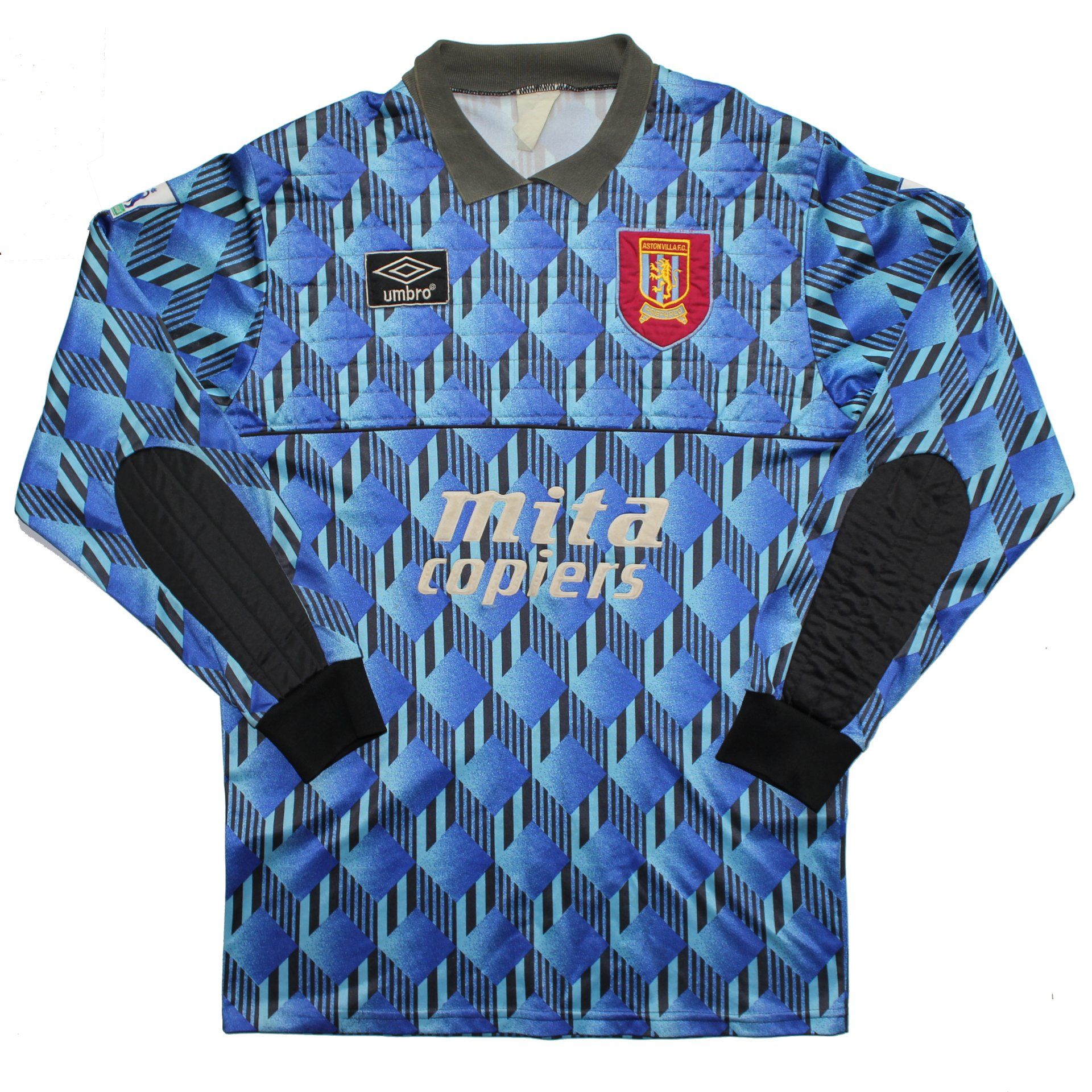 1992-93 Aston Villa Match Worn Goalkeeper Shirt