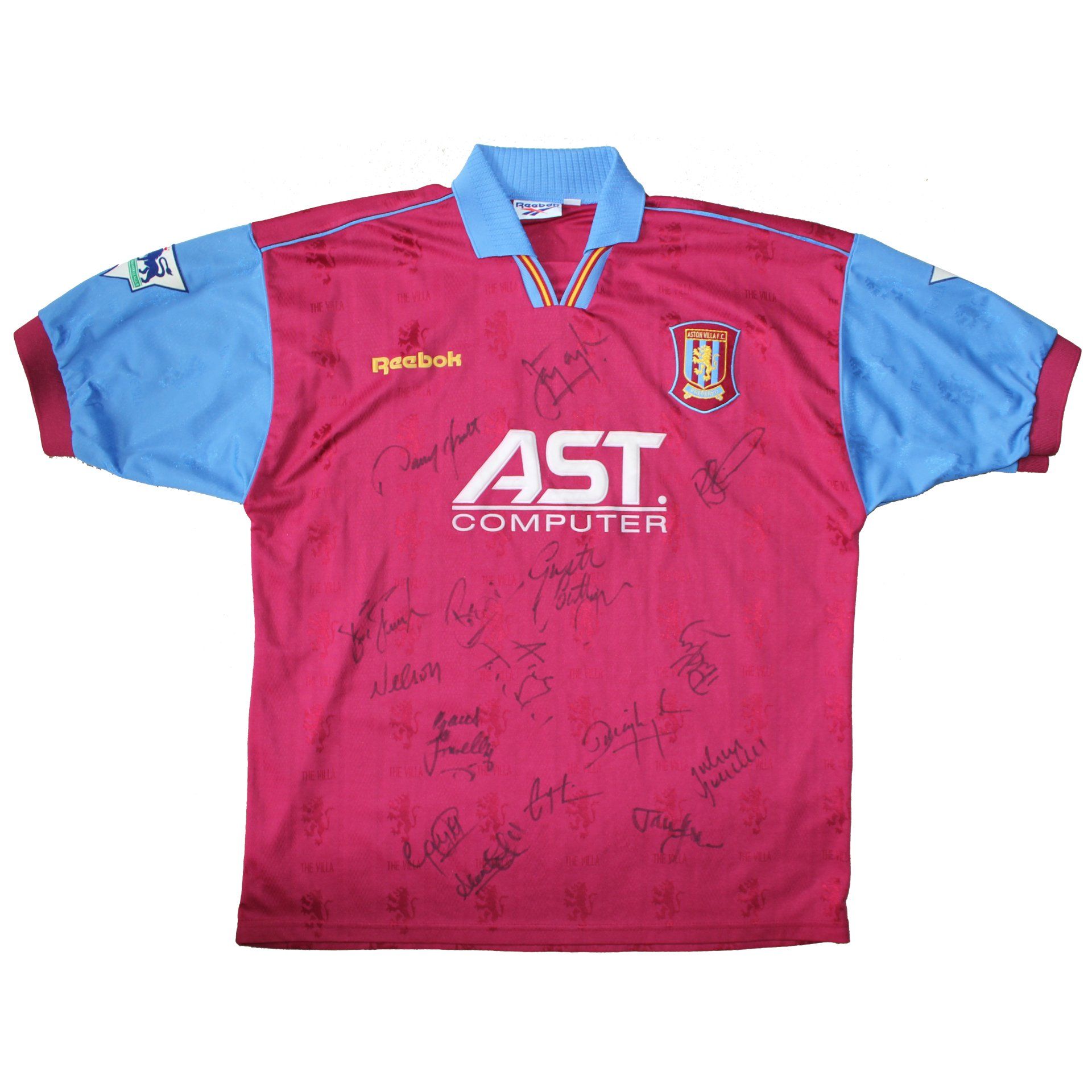 1995-96 Aston Villa Savo Milosevic Match Worn Shirt