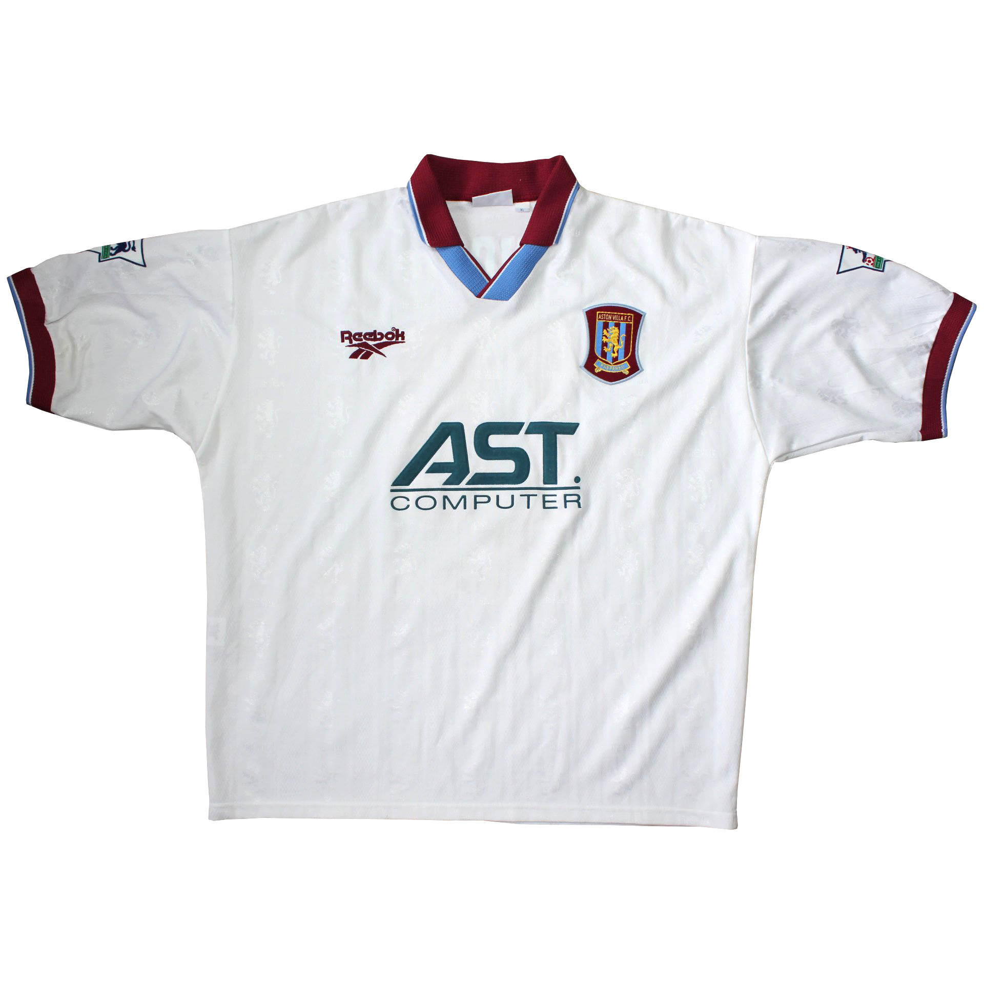 1996-97 Aston Villa Ugo Ehiogu Match Worn Away Shirt