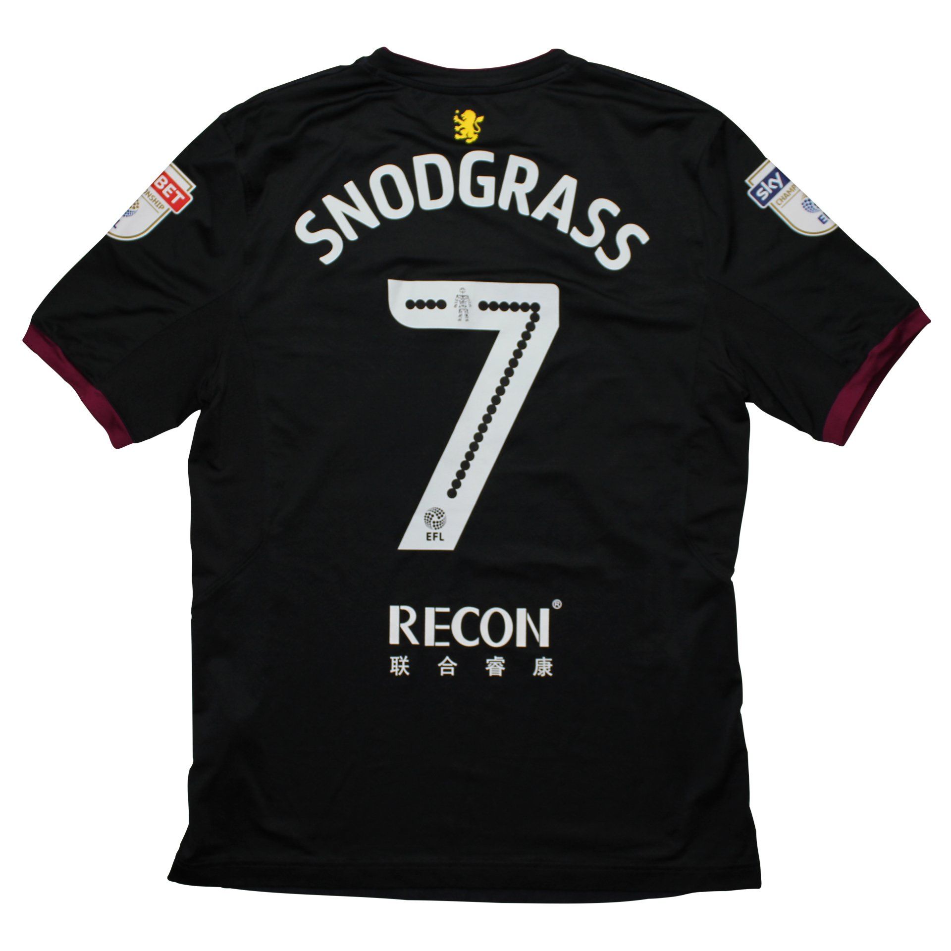 2017-18 Aston Villa Match Worn Away Shirt
