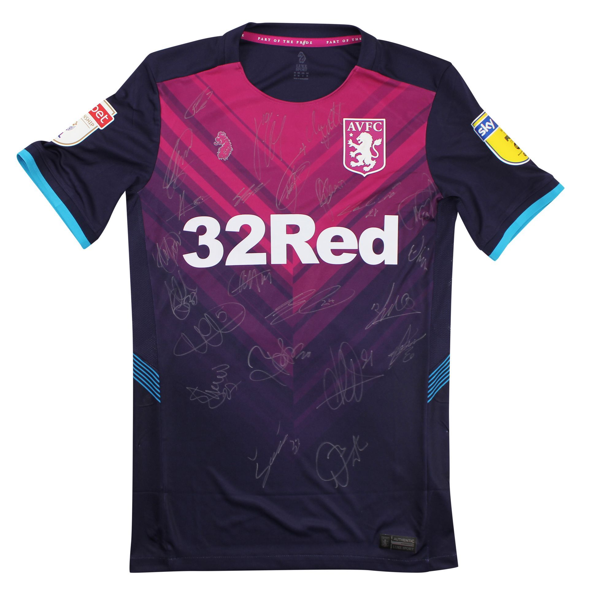 2018-19 Aston Villa Match Worn Third Shirt