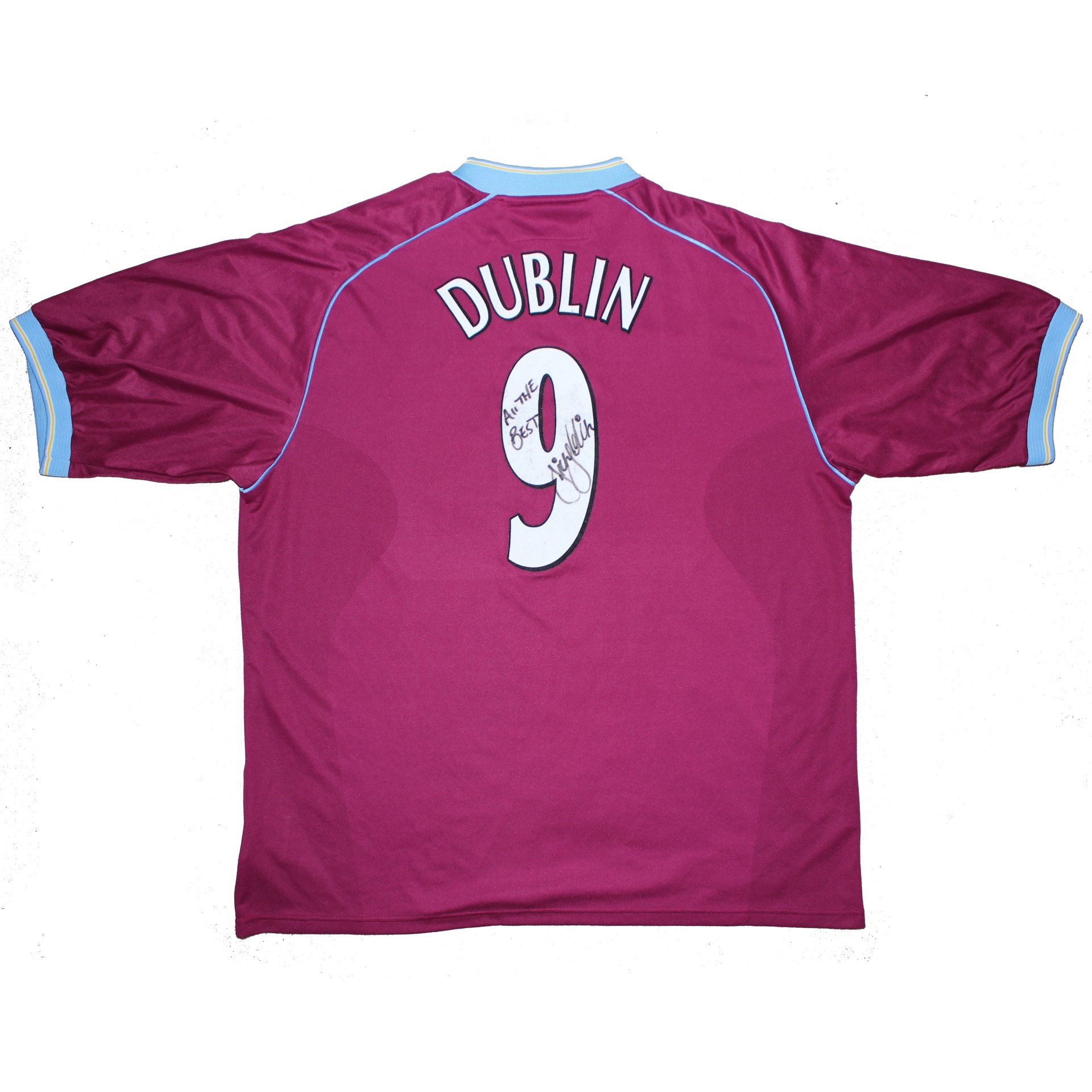 2001-2002 Aston Villa Match Worn Shirt