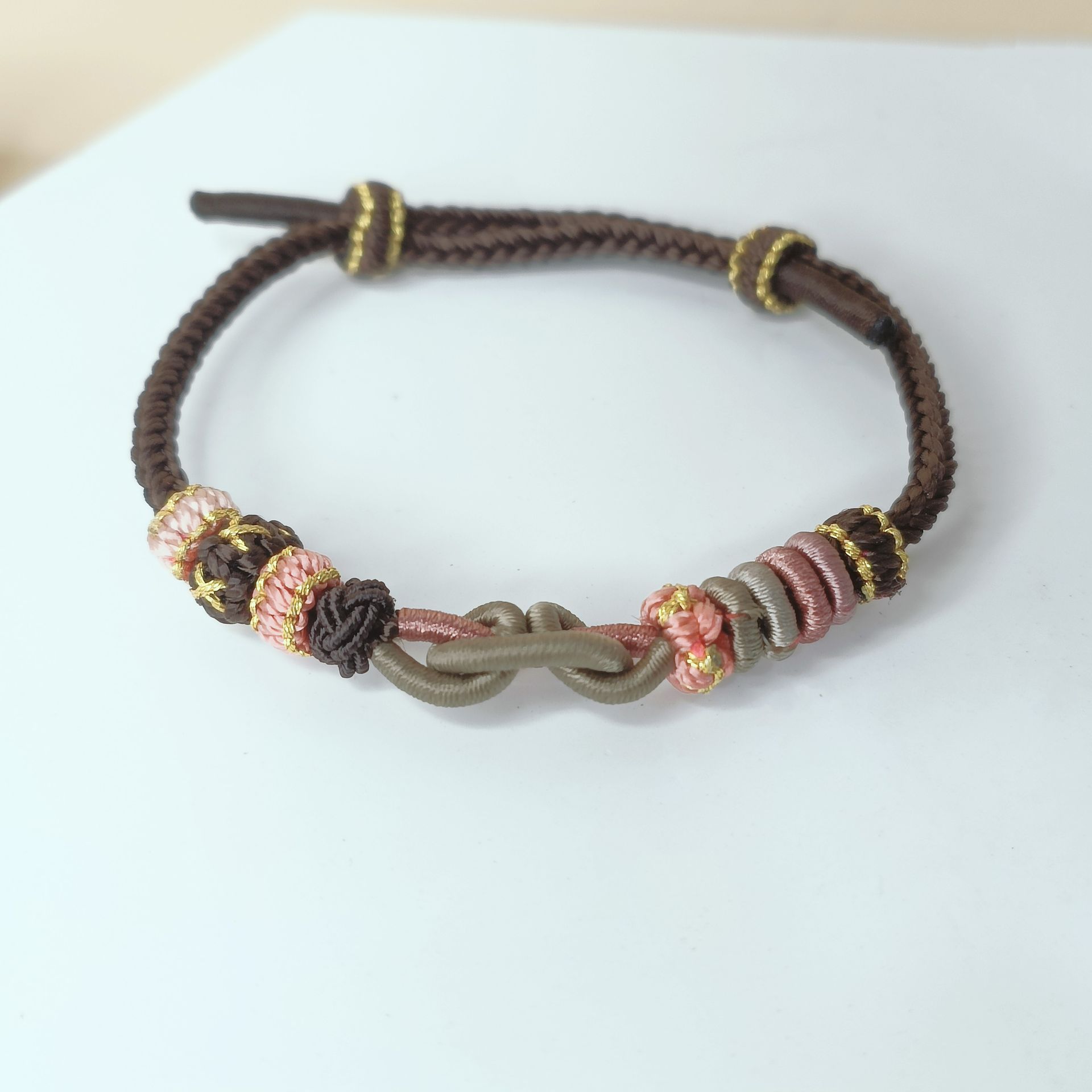 元寶招財手鍊 編織幸運手環 紅繩 黑繩 咖啡繩 元寶繩結 男女適用 開運飾品 招財祈福