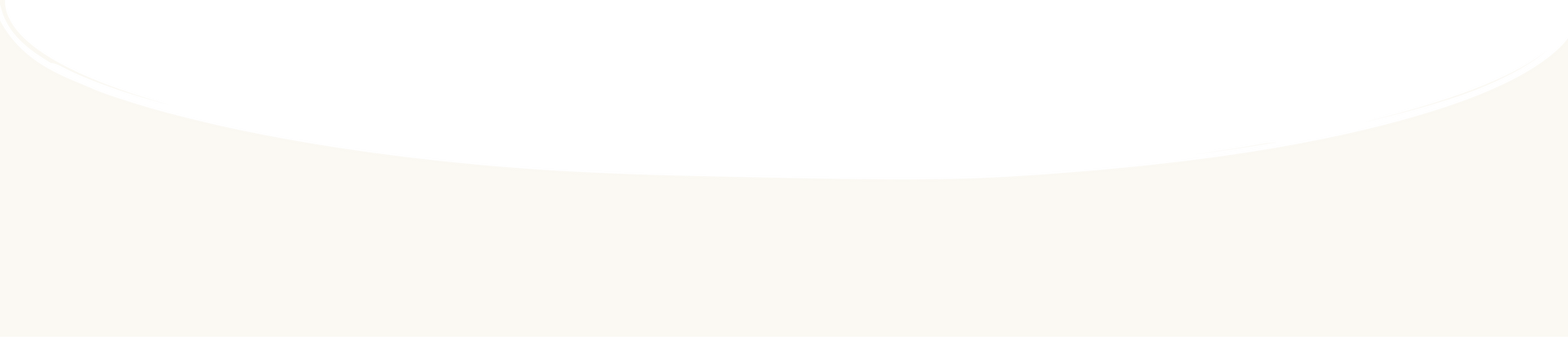 White curved shape on a light cream background, resembling a soft gradient banner