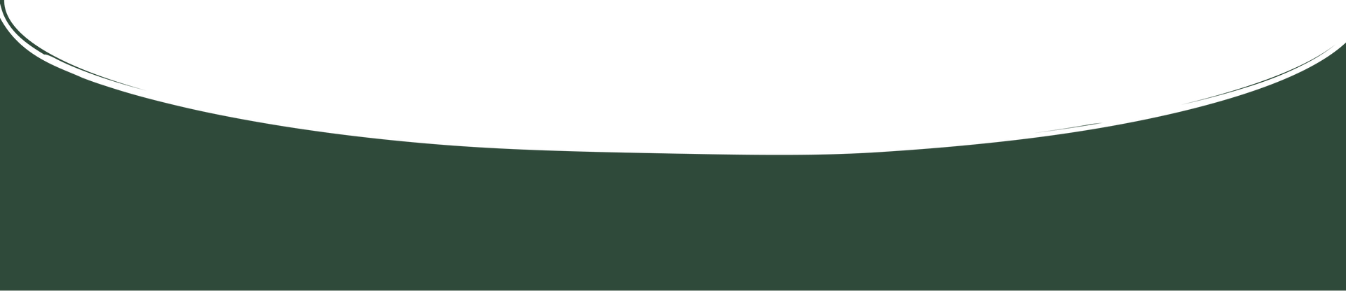 Green horizontal band with a white rounded shape along the top edge