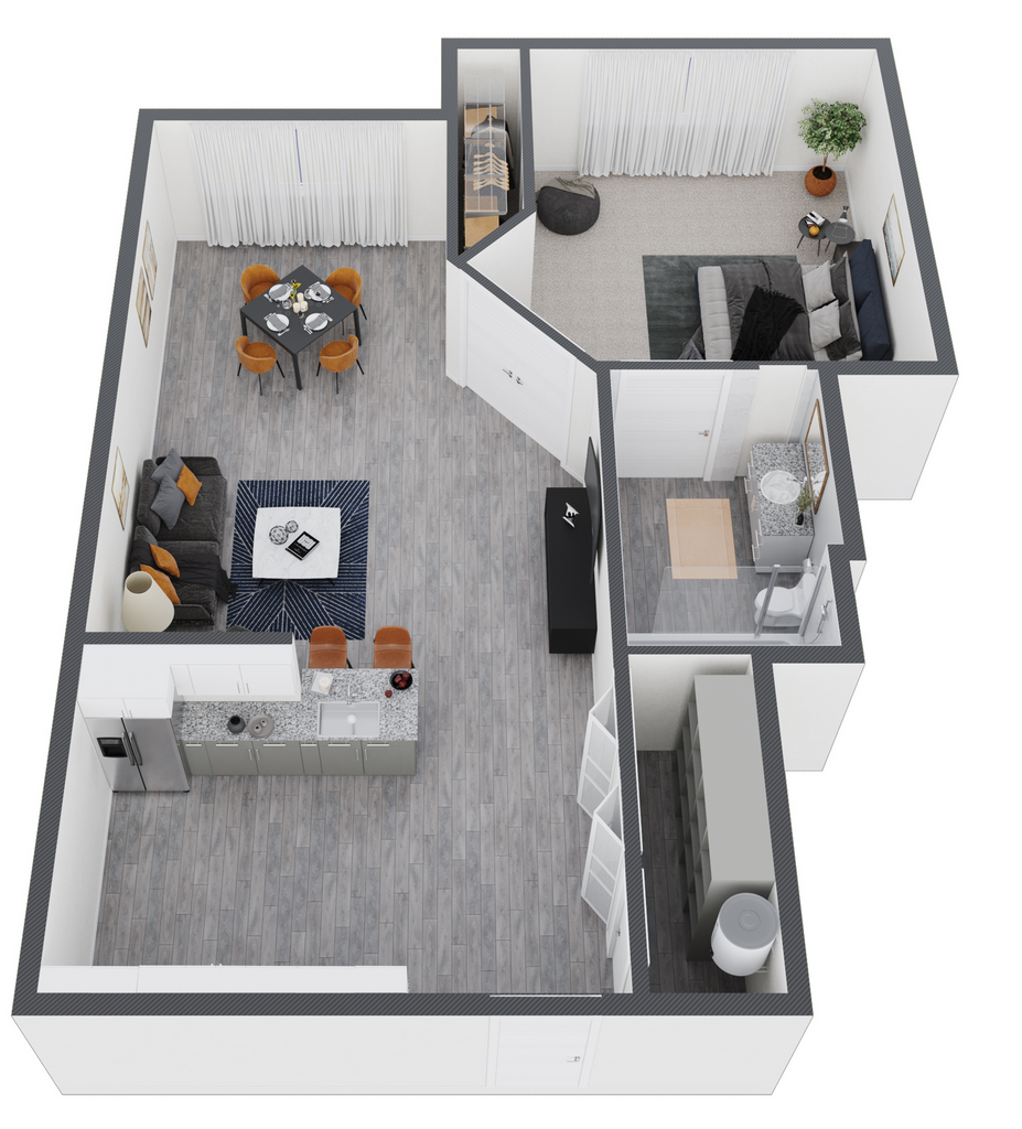 The Access A2 floor plan
