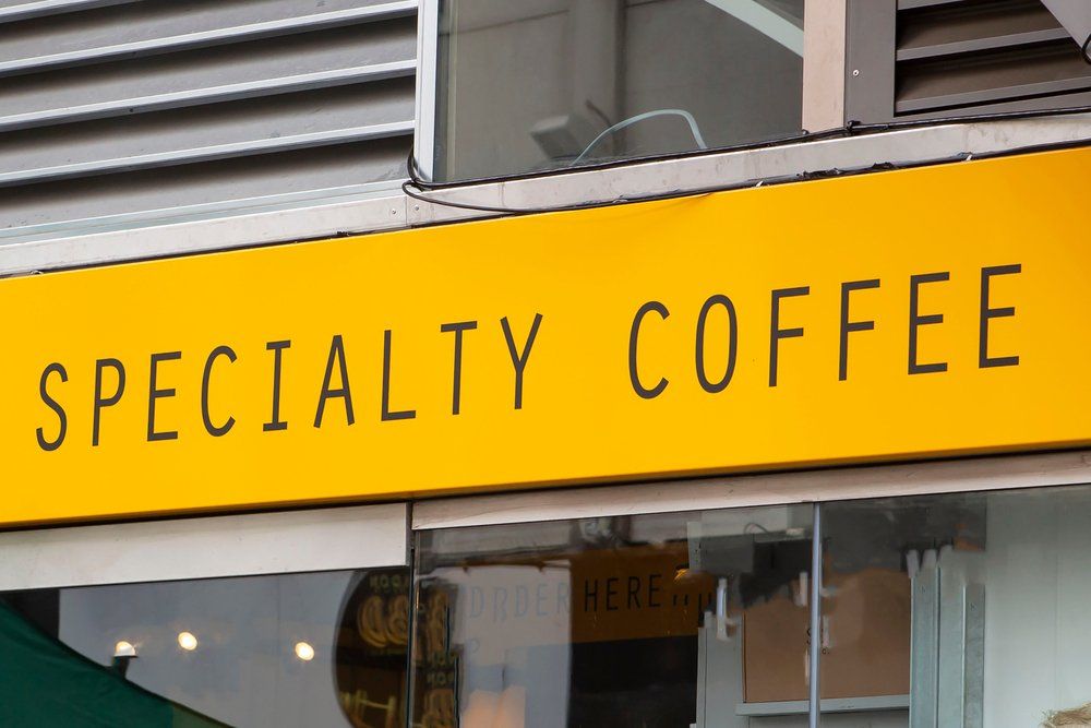 Coffee Bar Signage In Orange — Screen Printing In Lismore, NSW