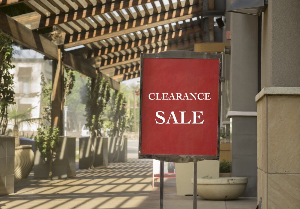 Clearance Sale Sign Outside Shop — Screen Printing In Lismore, NSW