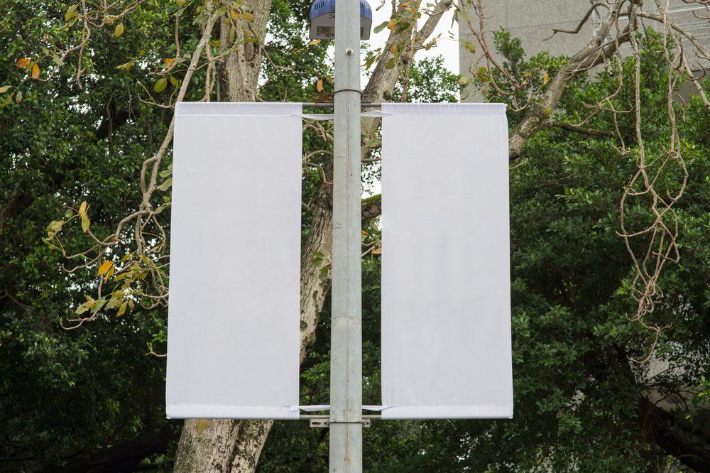 Empty Banner Flags — Screen Printing In Lismore, NSW