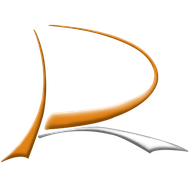 Blue cursive letter 