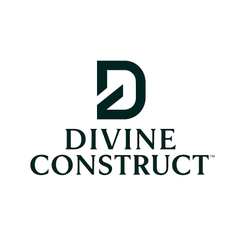 Divine Construct logo: Dark green letter 