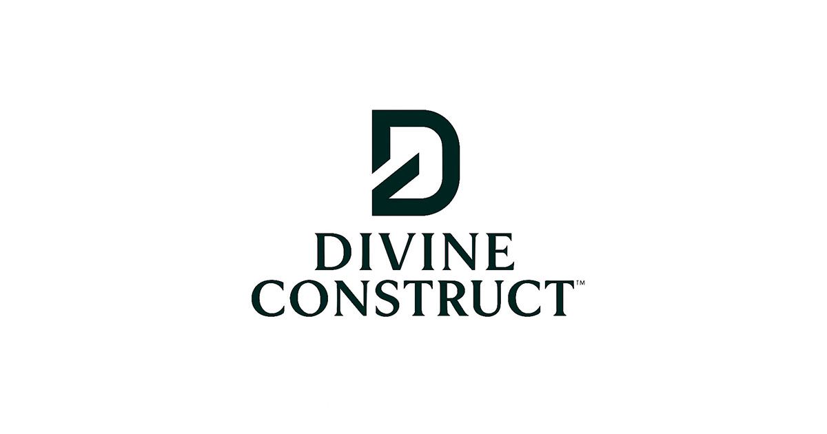 Dark green logo: stylized