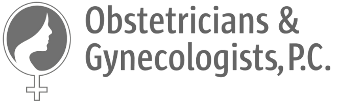 Logo for Obstetricians & Gynecologists, P.C. with gray profile icon and text.